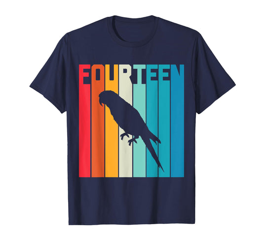 14 Year Old Budgie Parakeet Lover Birthday Cute 14th B-Day T-Shirt