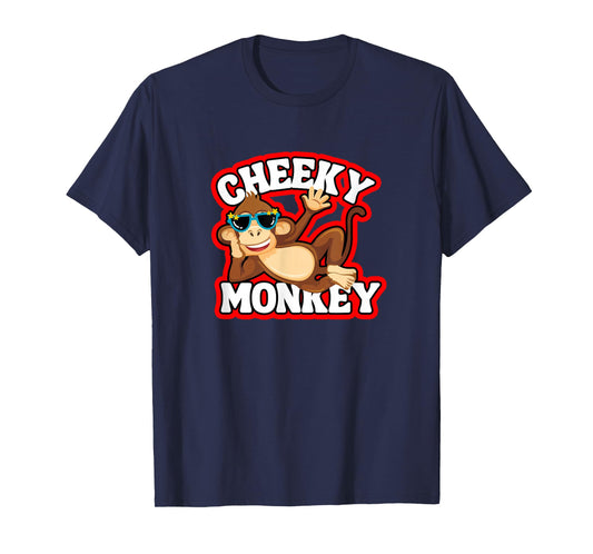 Cheeky Monkey Funny Monkeys Monkies Kids Boys Girls T-Shirt