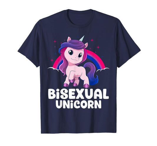 Bisexual Unicorn Bi Pride Flag LGBT Unicorn Pride Month T-Shirt