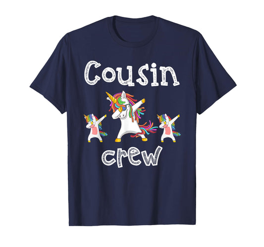 Cousin Crew Unicorn Dabbing Toddler Girls Boys Squad Family T-Shirt