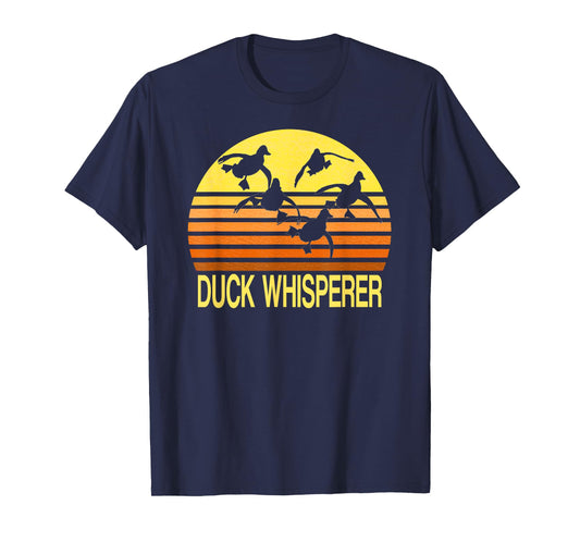 Duck Whisperer Fall Hunter Retro Sun Ducks Autumn Sky Gift 2 T-Shirt