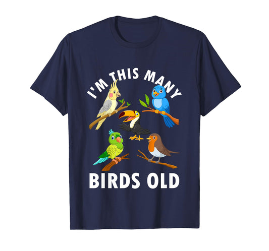5 Year Old Birds Old 5th Birthday Kids T-Shirt