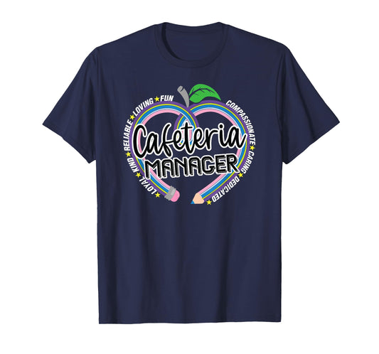 Cafeteria Manager School Lunch Lady Hero Team Food Services T-Shirt