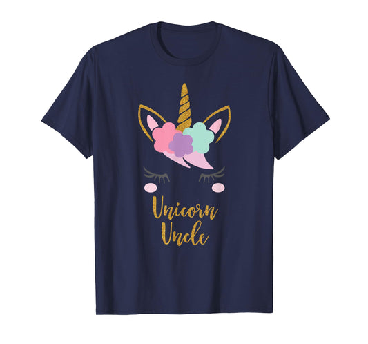 Unicorn Uncle Shirt, Uncle of the Birthday Girl Gift T-Shirt
