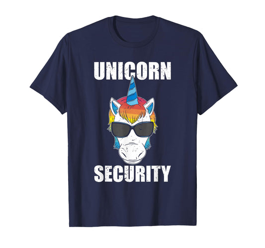 Fathers Day Unicorn Securiry Dadacorn Funny T-Shirt