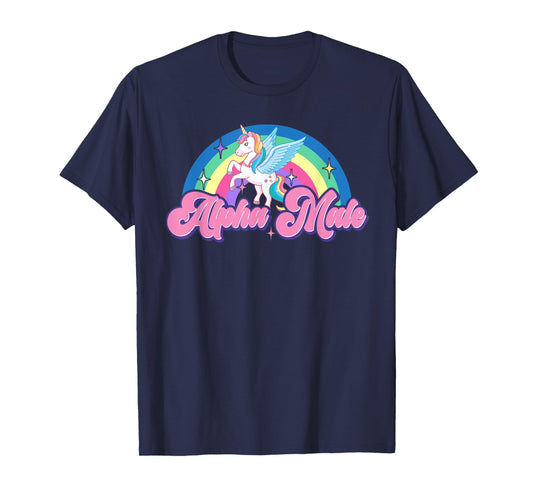 Alpha Male Unicorn Rainbow Ironic Gay Sarcastic LGBTQ Pride T-Shirt