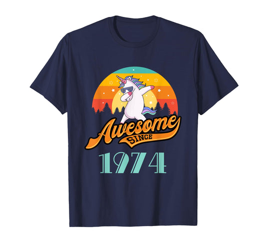 Awesome since 1974 - Year of Birth & Birthday Gift T-Shirt