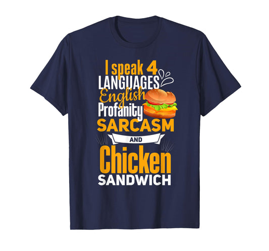 Chicken Sandwich Shirt Joke Chicken Burger Lover T-Shirt