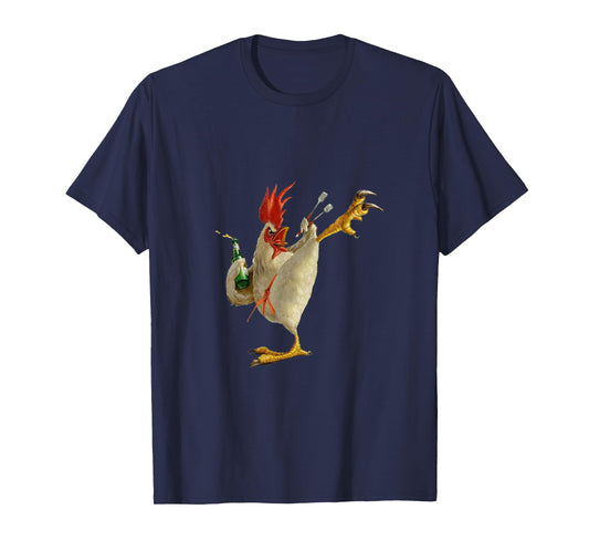 Funny Karate Chicken Action-Packed Humor Design T-Shirt
