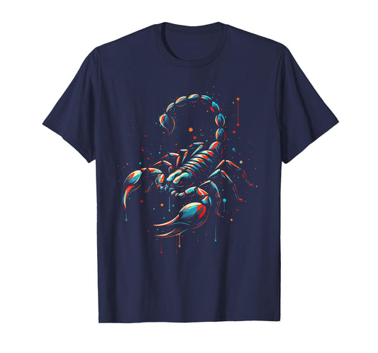 Scorpion Minimalist and Vibrant Style Birthday Christmas T-Shirt