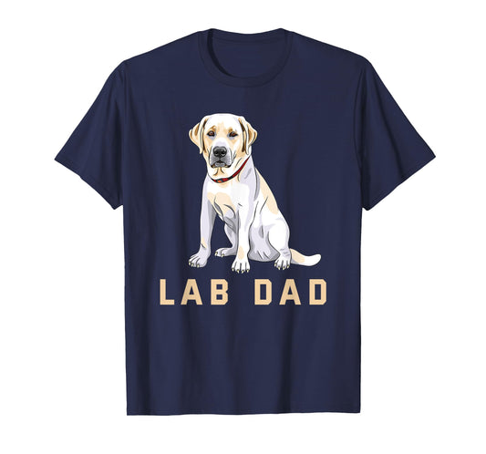 Lab Dad Yellow Labrador Retriever Shirt For Men T-Shirt