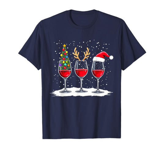 Funny Xmas Outfit Adult Couples Christmas Pajamas T-Shirt