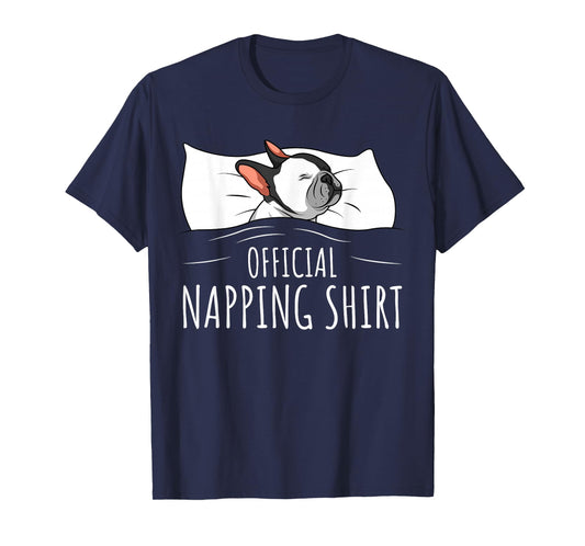 Sleeping French Bulldog Pyjamas Official Napping T-Shirt for Men Women Girls Kids