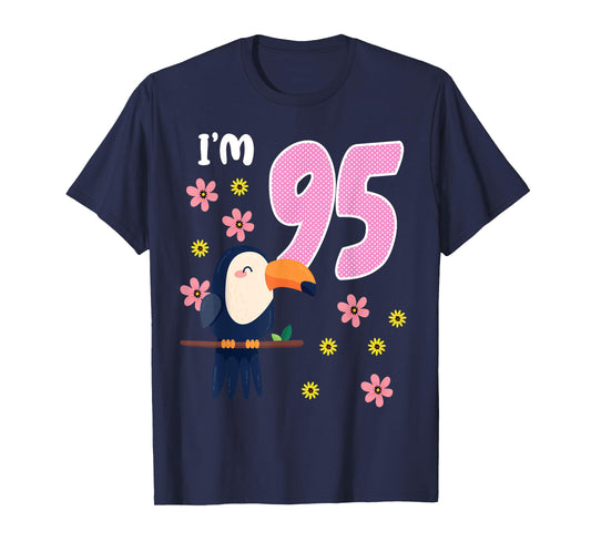 It's My 95 th Birthday Squad Toucan Tropical Bird Year Old T-Shirt