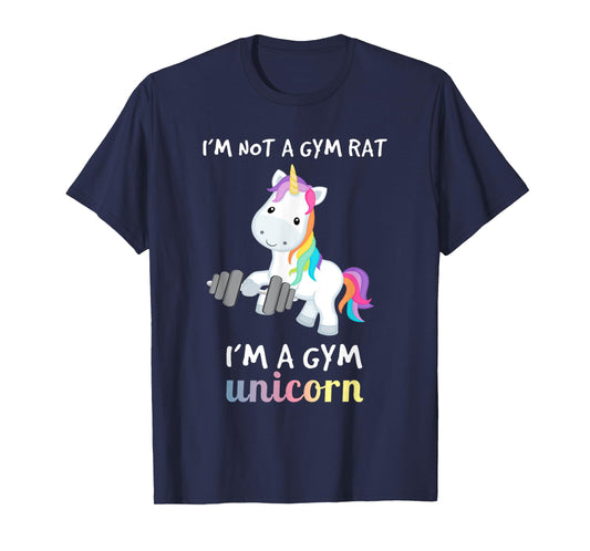 Funny Gym T Shirt Fitness Training Unicorn Lover Gifts Women T-Shirt