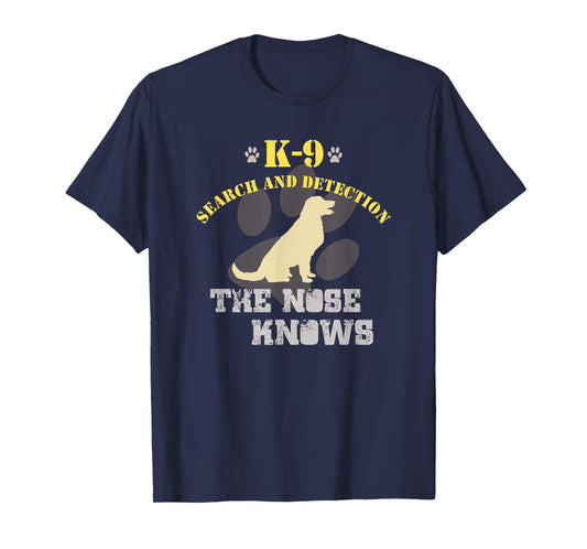 K9 Detection Dog T-Shirt Golden Retriever Labrador T-Shirt