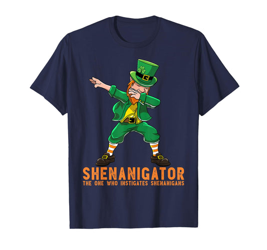 Shenanigator Dabbing Leprechaun Shenanigans St Patricks Day T-Shirt