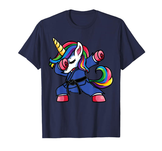 Dabbing Unicorn Brazilian Jiu Jitsu Mom Tee, BJJ Women Girls T-Shirt