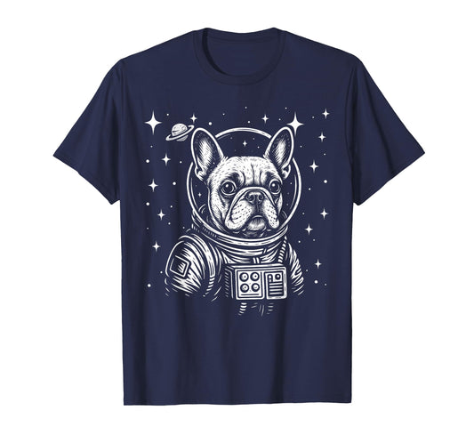 Astronaut French Bulldog Space Galaxy Dog Lovers T-Shirt