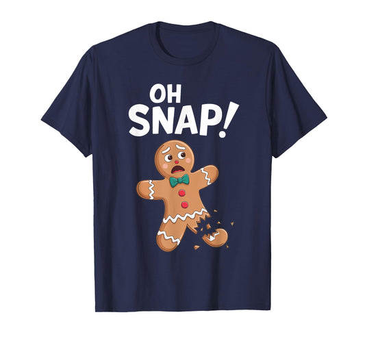 Oh Snap Gingerbread Man Shirt Adult Kids Men Women Costume T-Shirt