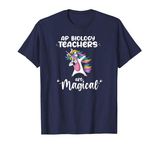 Unicorn Girl AP Biology Teacher Gift Love Awesome Funny T-Shirt
