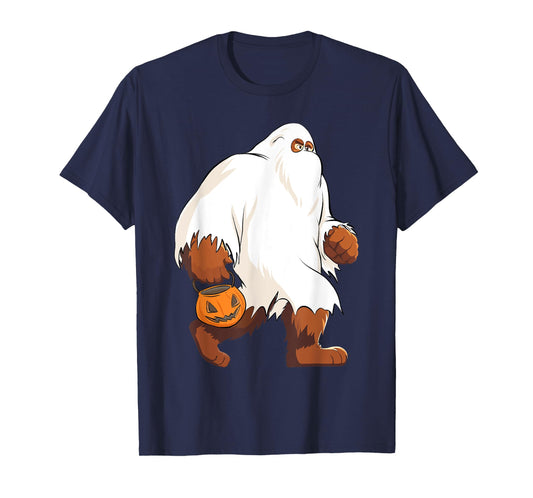 Funny Bigfoot Ghost Halloween Costume T-Shirt