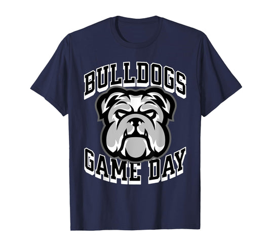 Bulldogs Game Day Sports Baseball Football Print Mom Dad T-Shirt