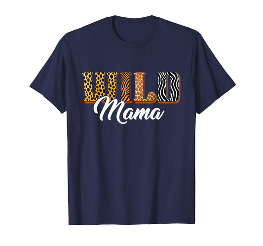 Wild Mama Zoo Safari Jungle Animal Birthday Matching Family T-Shirt