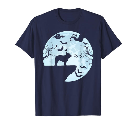 French Bulldog And Moon Halloween TShirt French Bulldog Dog T-Shirt for Men Women