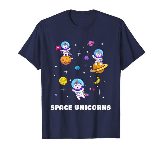 Space Unicorns Astronaut Funny Astronomy Lovers T-Shirt