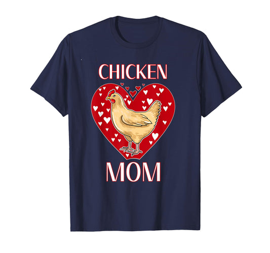 Chicken Mom Funny Chicken Owner Illustration for Women T-Shirt
