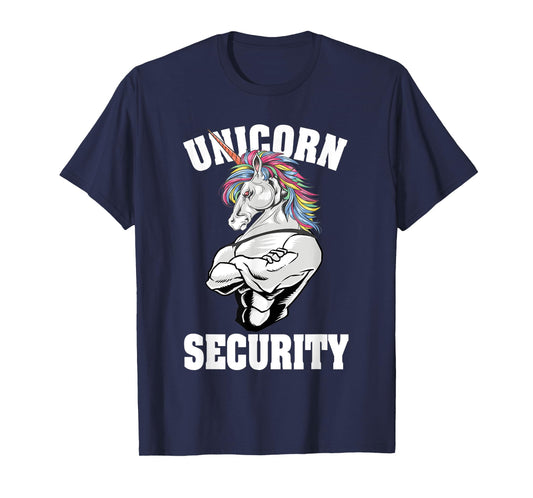 Unicorn Security Funny Costume Police Men Women Kids T-Shirt