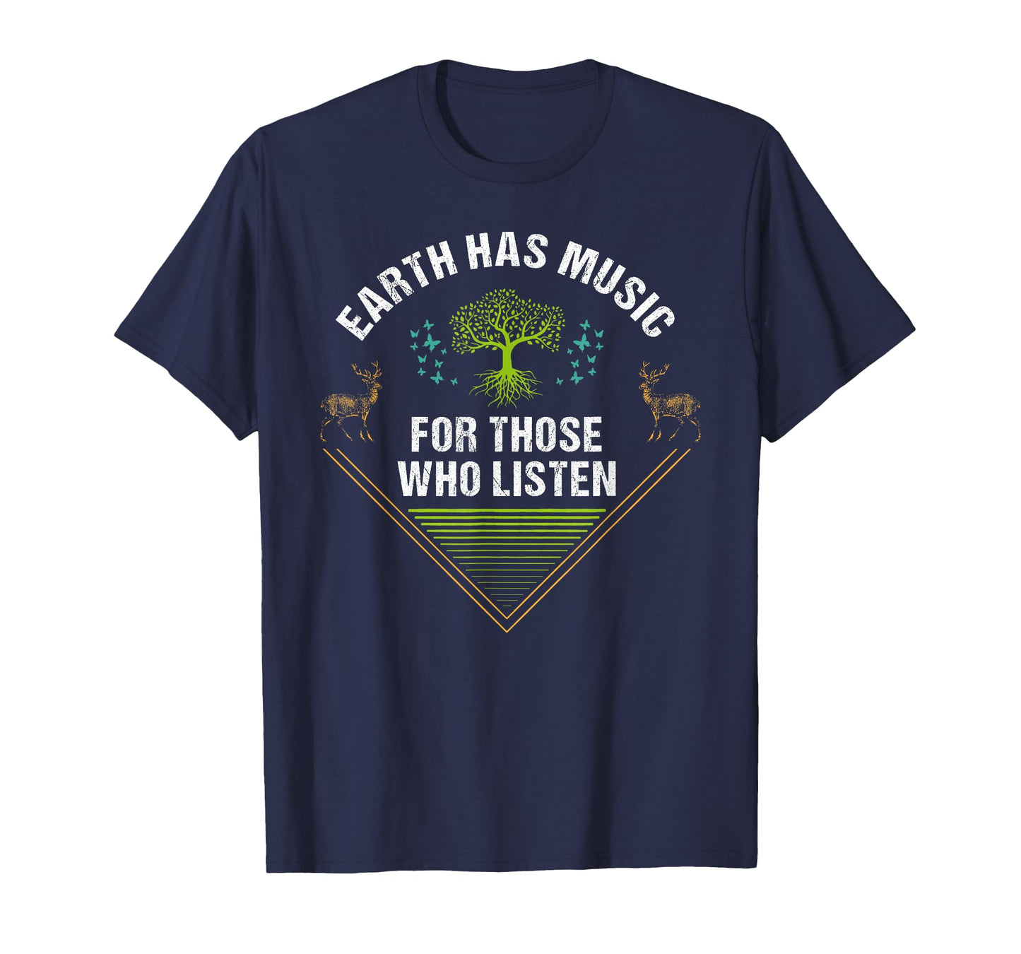 Walk with Nature Earth Music Hiking Themed Outdoor T-Shirt