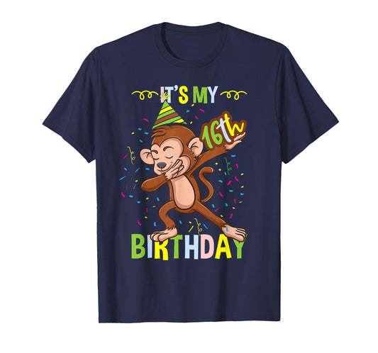 Its My 16th Birthday Monkey T-Shirt