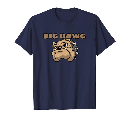 Mens BIG DAWG T Shirt, featuring cartoon Bulldog T-Shirt