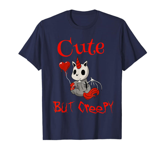 Cute but creepy dead demonic scary unicorn T-Shirt