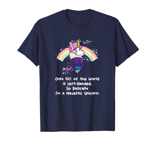 Majestic Left Handed Unicorn Left Dealer Day T-Shirt