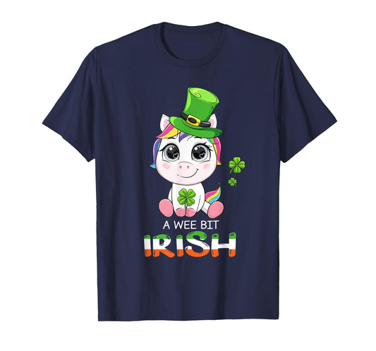 Unicorn A Wee Bit Irish Green For Patrick’s Day Lover T-Shirt