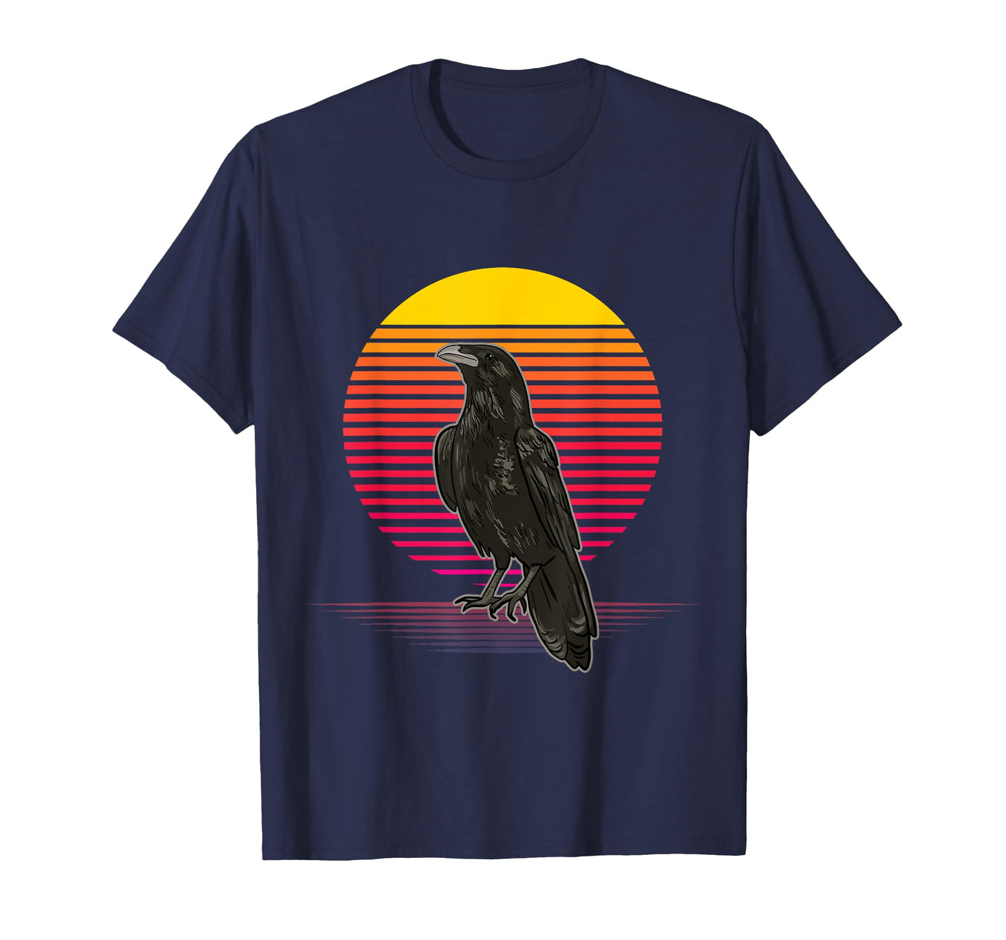 Crow Bird Vaporwave Style for Crow and Raven Lovers T-Shirt