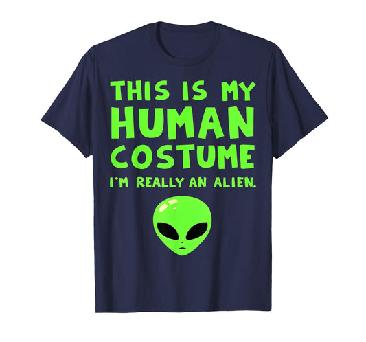 Funny Alien Human Costume T-Shirt