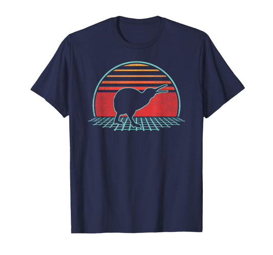 Kiwi Bird Lover Animal Retro Vintage 80s Style T-Shirt