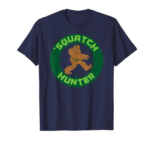 Squatch Hunter T-shirt, Funny Sasquach Bigfoot Hunting Tee T-Shirt