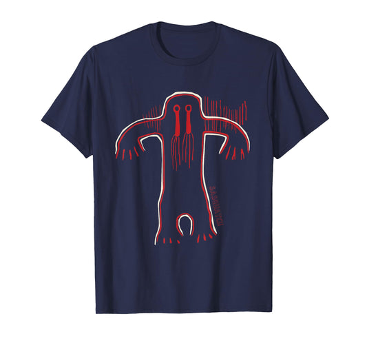 Native American Bigfoot -Sasquatch Petroglyph Cave Art T-Shirt