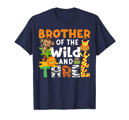 Brother Of The Wild and Three Zoo Theme Party Safari Jungle T-Shirt