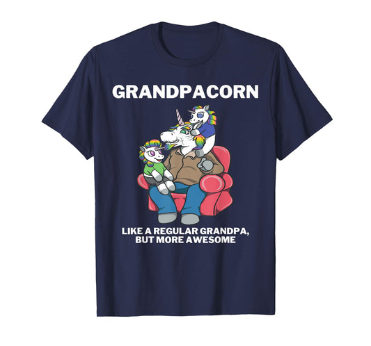 Grandpacorn for Granddad Unicorn Grandpa T-Shirt