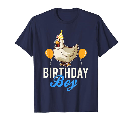 Cute Chicken Birthday Boy T-Shirt