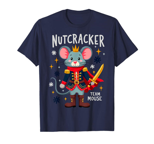 Nutcracker Team Mouse Xmas Party New Year Xmas Party Tee T-Shirt