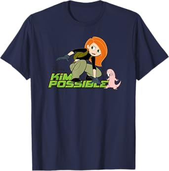 Disney Kim Possible and Rufus Animated Series Logo T-Shirt