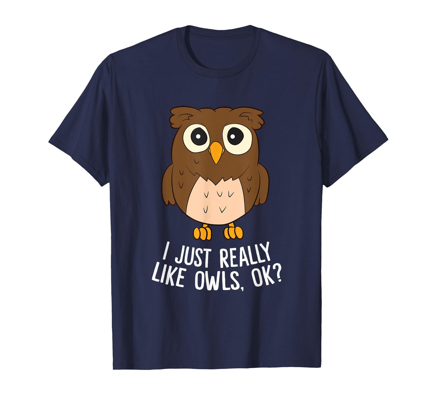 Cute Bird Tees Unisex-Adults Owl Lovers Funny Owl Graphic T-Shirt Black Small