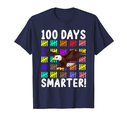 Animal Bird Cute Eagle Student Kids Gift 100 Days Of School T-Shirt